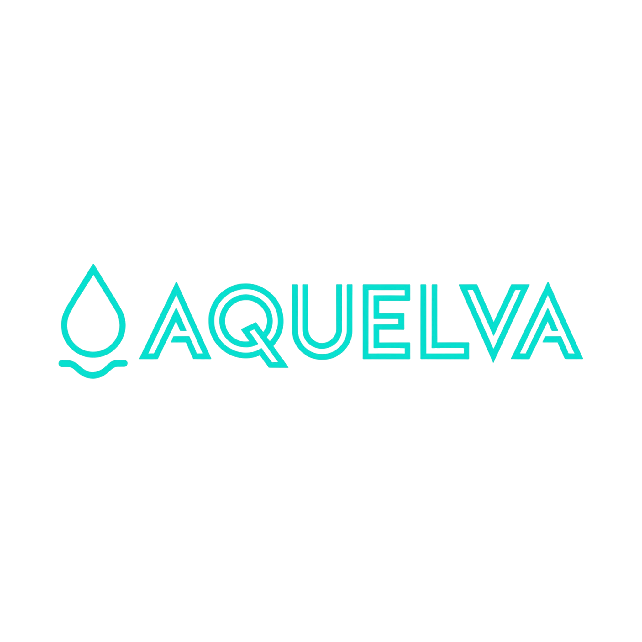 Aquelva lüks havuz inşaat şirketi logosu